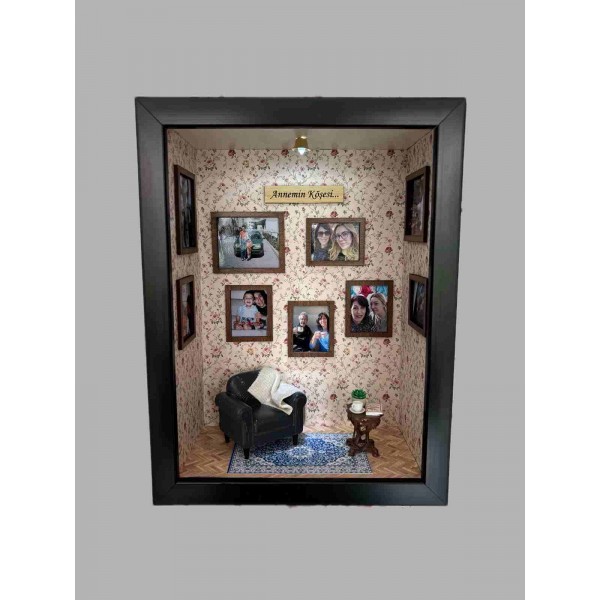 Annemin Köşesi Temalı Dekoratif Çerçeve Annemin Köşesi Temalı Dekoratif Çerçeve